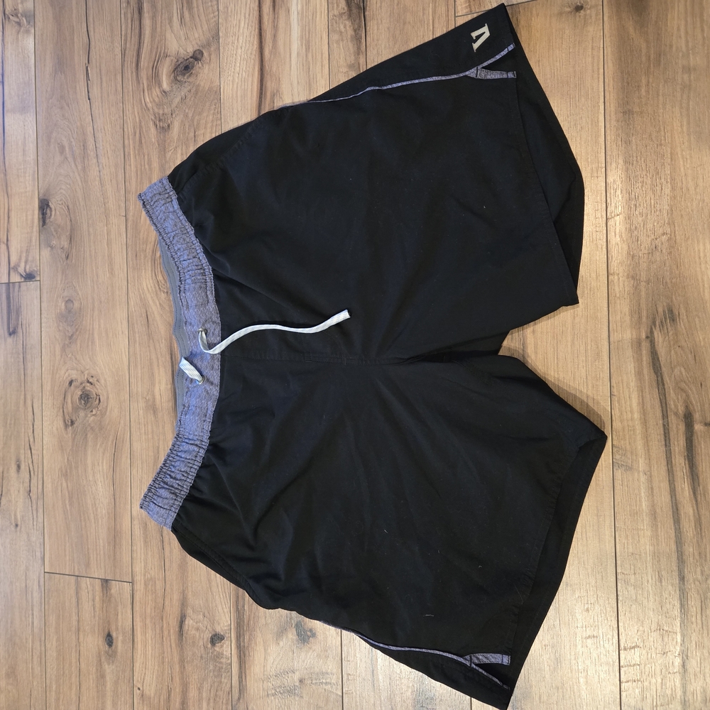 Vuori Black and Gray Athletic Shorts for Men